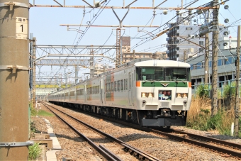 JR東日本 クハ185形 クハ185-5 鉄道フォト・写真 by 鉄道のお爺さんさん ：2013年04月28日12時ごろ