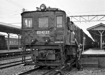 国鉄ED42形電気機関車 ED42 27 鉄道フォト・写真 by 鉄道のお爺さんさん ：1960年08月14日00時ごろ