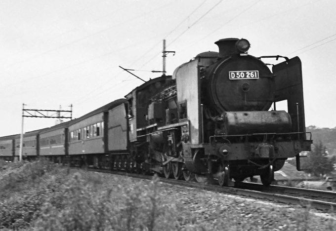 国鉄D50形蒸気機関車 Ｄ50 261 鉄道フォト・写真 by 鉄道のお爺さんさん ：1962年09月02日00時ごろ