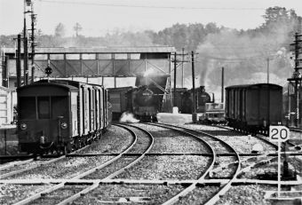 国鉄C62形蒸気機関車と国鉄C60型蒸気機関車 Ｃ62 39とC60 9 鉄道フォト・写真 by 鉄道のお爺さんさん ：1964年07月04日00時ごろ