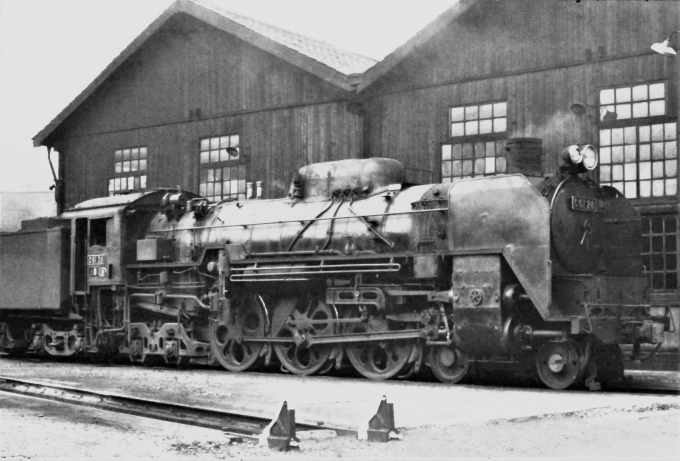 鉄道フォト・写真：国鉄C61形蒸気機関車 Ｃ61 28 平機関区 鉄道フォト・写真 by 鉄道のお爺さんさん - 撮影日 1965/05/27 00:00