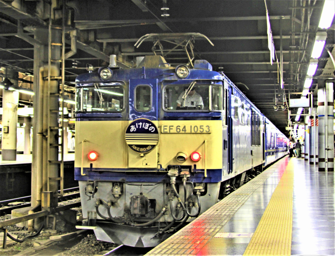 ブルトレ 東京80年代わが国鉄時代☆上野駅JNR電気機関車EF65EF58ブルートレイン