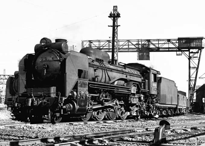 国鉄D51形蒸気機関車 D51 551 鉄道フォト・写真 by 鉄道のお爺さんさん ：1961年02月17日00時ごろ