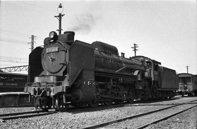 国鉄D51形蒸気機関車 D51 646 鉄道フォト・写真 by 鉄道のお爺さんさん 拝島駅 (JR)：1961年10月01日00時ごろ