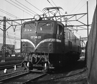 国鉄EF58形電気機関車 EF58 21 鉄道フォト・写真 by 鉄道のお爺さんさん ：1960年02月13日00時ごろ