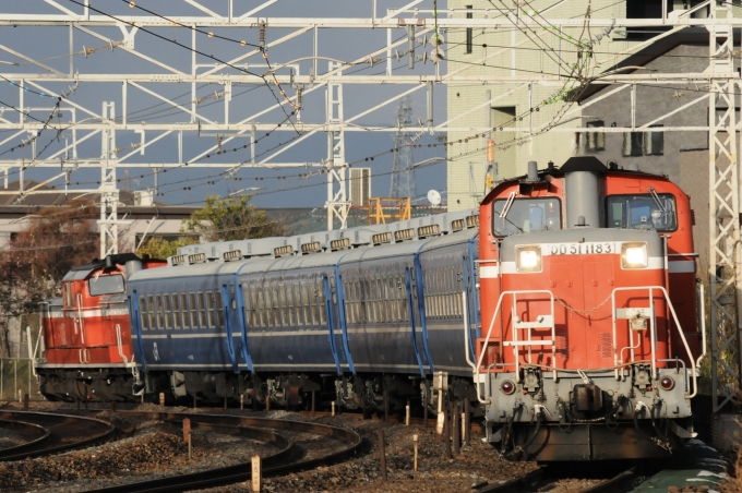 鉄道フォト・写真：JR西日本  米原訓練列車 DD 51 山崎駅 (京都府) 鉄道フォト・写真 by とりかまさん - 撮影日 2023/02/14 16:33