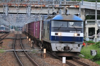 JR貨物 EF210形 EF210-146 鉄道フォト・写真 by kimi-niさん 島本駅：2014年08月30日12時ごろ