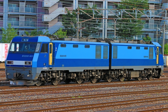 JR貨物EH200形電気機関車 ブルーサンダー EH200-901 南松本駅 鉄道 
