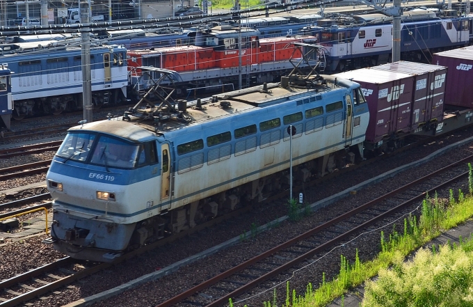 JR貨物 EF66形 EF66-119 鉄道フォト・写真 by シーホース21さん 稲沢駅：2014年07月20日16時ごろ