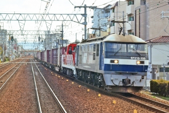 JR貨物 EF210形 EF210-155 鉄道フォト・写真 by シーホース21さん 立花駅：2024年02月27日11時ごろ