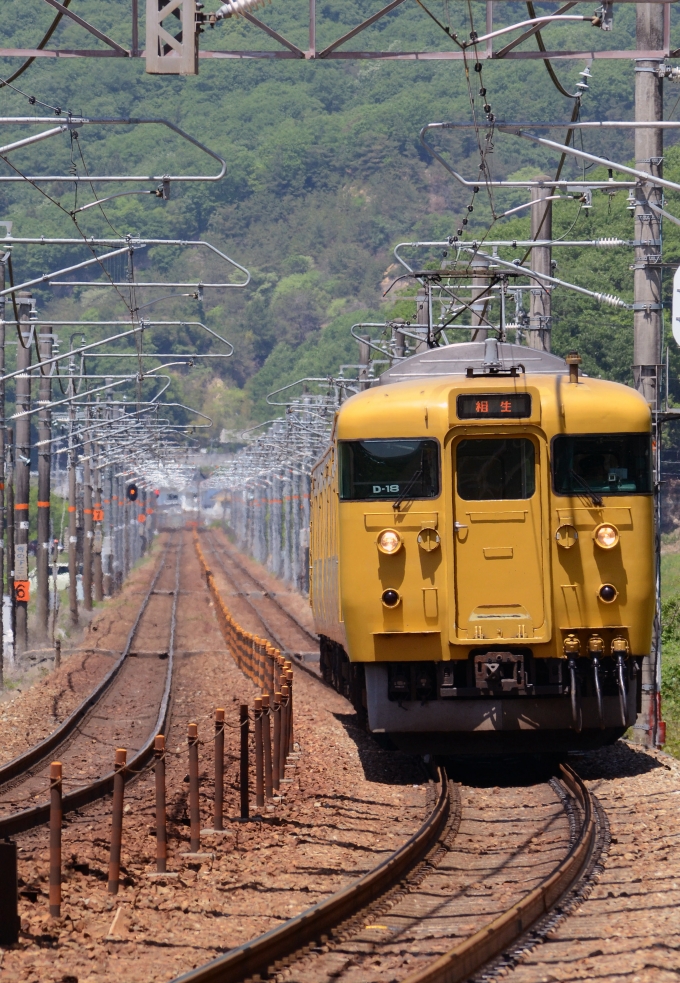 鉄道フォト・写真：JR西日本 国鉄115系電車 上郡駅 (JR) 鉄道フォト・写真 by シーホース21さん - 撮影日 2015/05/05 12:13