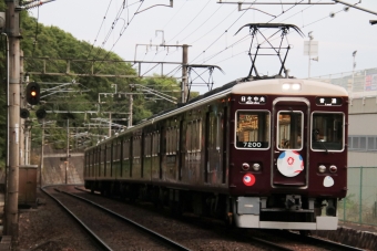 能勢電鉄7200系電車 7200形(Mc) 7200 鉄道フォト・写真 by たごさくさん 平野駅 (兵庫県)：2024年06月12日18時ごろ