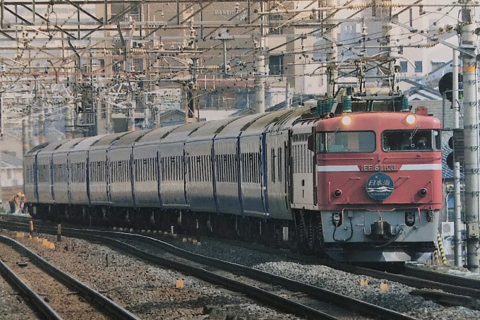 JR西日本 国鉄EF81形電気機関車 日本海 EF81-108 茨木駅 鉄道フォト