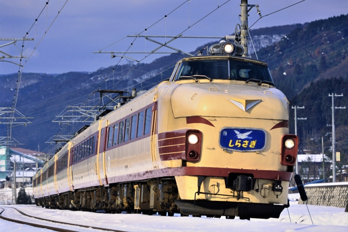 JR西日本 国鉄489系 しらさぎ 余呉-木ノ本 鉄道フォト・写真 by トミー