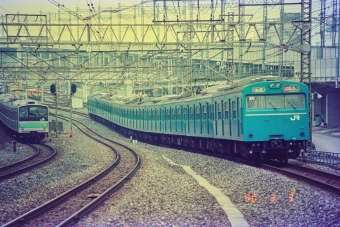 JR東日本 国鉄103系電車 鉄道フォト・写真 by こめさん 西日暮里駅 (JR)：1990年03月03日15時ごろ