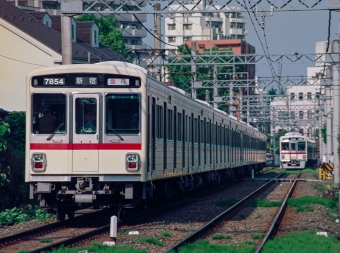 京王電鉄 京王クハ7750形 7854 鉄道フォト・写真 by こめさん 府中競馬正門前駅：1993年05月16日15時ごろ