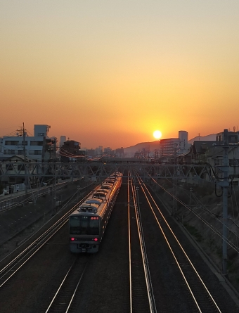 JR西日本 鉄道フォト・写真 by satoshikoさん 芦屋駅 (JR)：2021年02月20日17時ごろ
