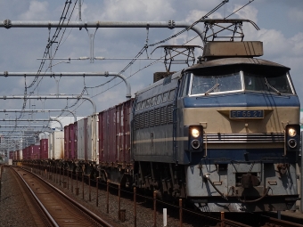 JR貨物 EF66形 EF66 27 鉄道フォト・写真 by 浜五井の撮影記録さん 越谷レイクタウン駅：2021年07月24日09時ごろ