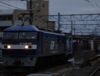 JR貨物 EF210形 EF210-101 鉄道フォト・写真 by 浜五井の撮影記録さん 八丁畷駅 (JR)：2021年10月17日06時ごろ
