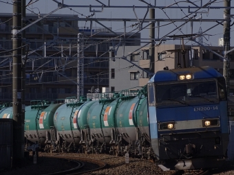 JR貨物 EH200形 EH200-14 鉄道フォト・写真 by 浜五井の撮影記録さん 八丁畷駅 (JR)：2021年12月15日12時ごろ