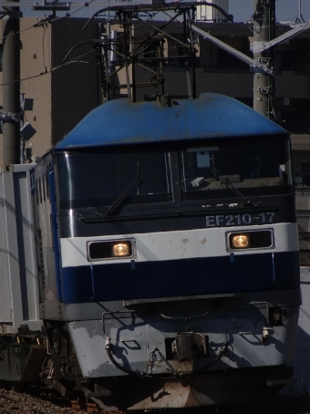 JR貨物 EF210形 EF210-17 鉄道フォト・写真 by 浜五井の撮影記録さん 八丁畷駅 (JR)：2022年02月11日11時ごろ