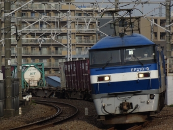 JR貨物 EF210形 EF210-9 鉄道フォト・写真 by 浜五井の撮影記録さん 八丁畷駅 (JR)：2022年04月26日06時ごろ