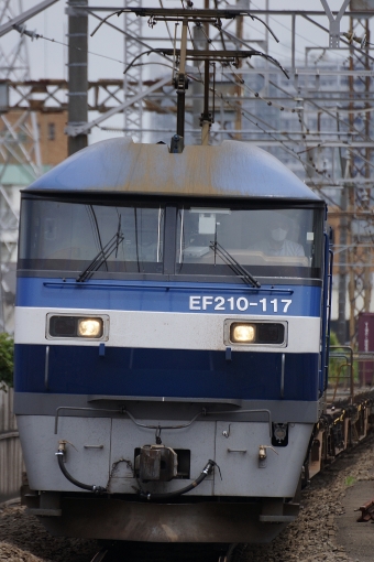 JR貨物 EF210形 EF210-117 鉄道フォト・写真 by 浜五井の撮影記録さん 八丁畷駅 (JR)：2022年06月05日12時ごろ
