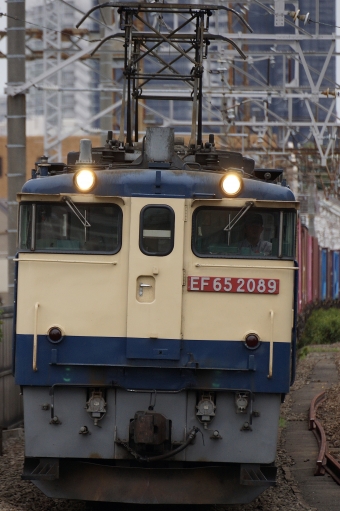 JR貨物 国鉄EF65形電気機関車 EF65-2089 鉄道フォト・写真 by 浜五井の撮影記録さん 八丁畷駅 (JR)：2022年06月11日16時ごろ