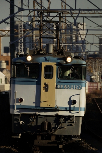 JR貨物 国鉄EF65形電気機関車 EF65-2127 鉄道フォト・写真 by 浜五井の撮影記録さん 八丁畷駅 (JR)：2022年12月14日15時ごろ