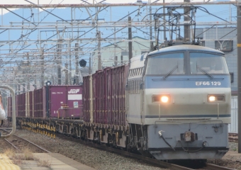 JR貨物 国鉄EF66形電気機関車 EF66-129 鉄道フォト・写真 by 神 宮 前さん 岡崎駅 (JR)：2021年10月31日12時ごろ