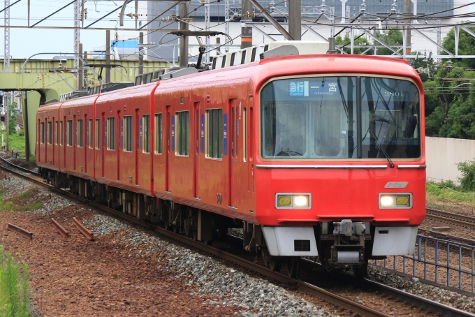 鉄道フォト・写真：名古屋鉄道 名鉄3500系電車 3801 神宮前駅 鉄道フォト・写真 by 神 宮 前さん - 撮影日 2024/06/27 16:19