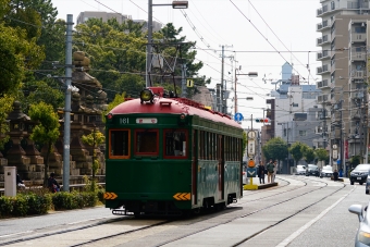 阪堺電気軌道モ161形電車 鉄道フォト・写真 by 直角カルダンさん 住吉鳥居前停留場：2018年03月03日12時ごろ