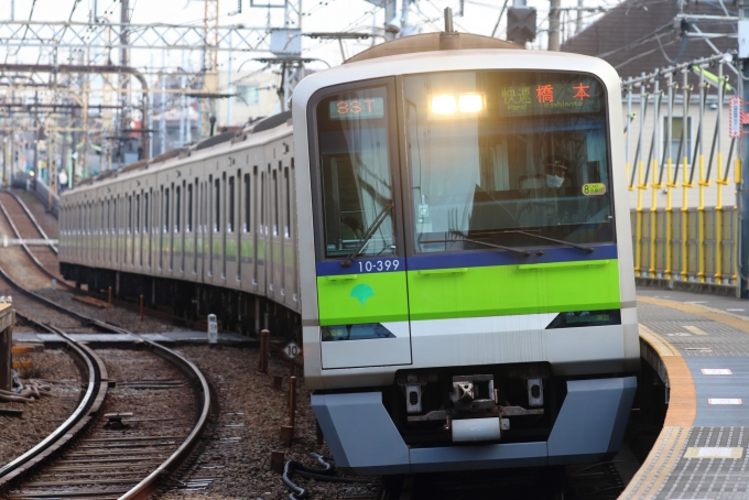 東京都交通局10-300形電車 10-399 下高井戸駅 (京王) 鉄道フォト・写真 