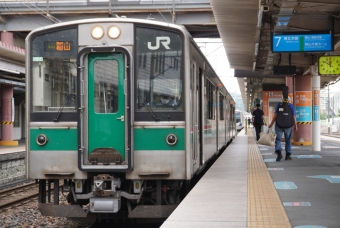 JR東日本 クモハ701形 クモハ701-1024 鉄道フォト・写真 by べーたけさん 新白河駅：2021年08月30日11時ごろ