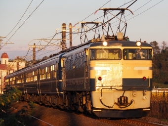 JR東日本 国鉄EF65形電気機関車 EL横川ナイトパーク EF65 鉄道フォト・写真 by ダクソさん 磯部駅 (群馬県)：2022年10月29日16時ごろ