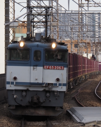 JR東日本 国鉄EF65形電気機関車 EF65-2063 鉄道フォト・写真 by ダクソさん 八丁畷駅 (JR)：2023年02月12日15時ごろ