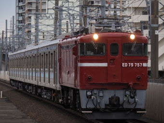 JR東日本 国鉄ED75形電気機関車 ED75-757 鉄道フォト・写真 by ダクソさん 長町駅 (JR)：2023年03月02日09時ごろ
