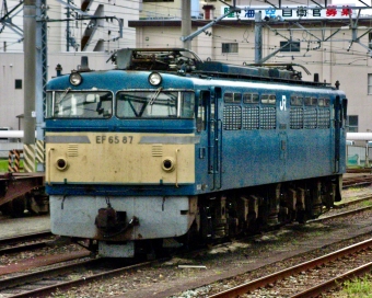 JR貨物 国鉄EF65形電気機関車 EF65 87 鉄道フォト・写真 by おいさん 松山駅 (愛媛県)：2008年08月16日14時ごろ