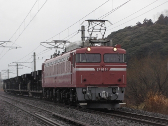 JR東日本 国鉄EF81形電気機関車 EF81-81 鉄道フォト・写真 by ときわ道さん 牛久駅：2022年02月10日12時ごろ
