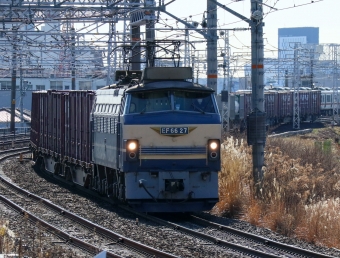 JR貨物 EF66形 EF66 27 鉄道フォト・写真 by Yの人さん 枇杷島駅 (JR)：2022年02月09日10時ごろ