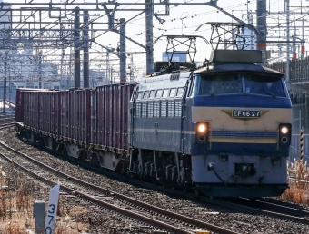 JR貨物 EF66形 EF66 27 鉄道フォト・写真 by Yの人さん 枇杷島駅 (JR)：2022年02月09日10時ごろ