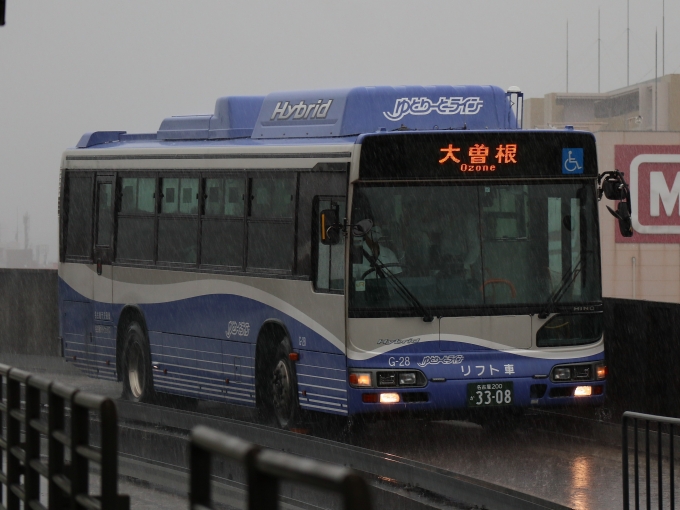 名古屋ガイドウェイバス GB-2110形 G-28 鉄道フォト・写真 by Yの人さん 砂田橋駅 (ゆとりーとライン)：2022年09月23日13時ごろ