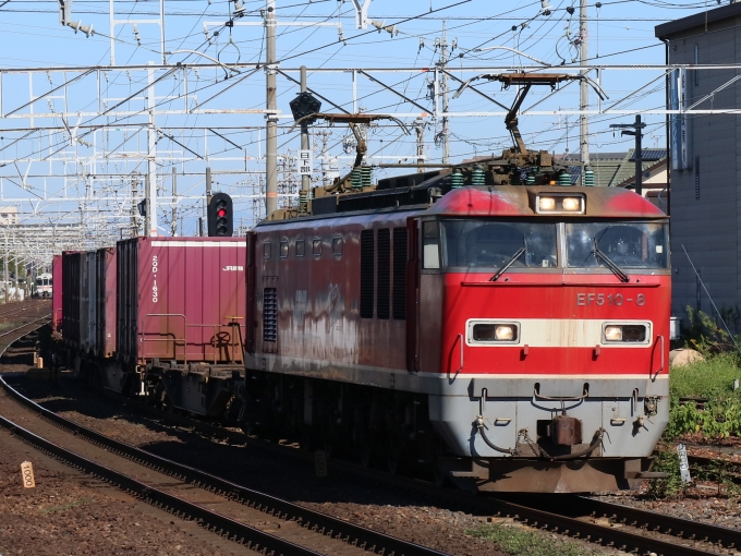 鉄道フォト・写真：JR貨物 EF510形電気機関車 EF510-8 清洲駅 鉄道フォト・写真 by Yの人さん - 撮影日 2022/10/14 09:17