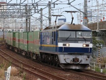 JR貨物 EF210形 EF210-329 鉄道フォト・写真 by Yの人さん 枇杷島駅 (JR)：2022年10月25日10時ごろ