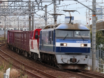 JR貨物 EF210形 EF210-117 鉄道フォト・写真 by Yの人さん 枇杷島駅 (JR)：2022年10月25日10時ごろ