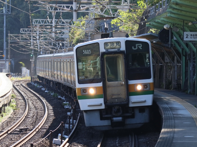 鉄道フォト・写真：JR東海 国鉄211系電車 クモハ211-5605 定光寺駅 鉄道フォト・写真 by Yの人さん - 撮影日 2022/11/02 13:15