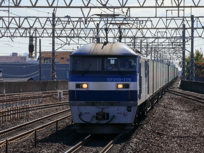 鉄道フォト・写真：JR貨物EF210形電気機関車 EF210-119 尾張一宮駅 鉄道フォト・写真 by Yの人さん - 撮影日 2022/11/15 11:07