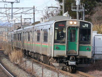 JR東日本 クモハ701形 クモハ701-1517 鉄道フォト・写真 by Yの人さん 国府多賀城駅：2022年12月30日10時ごろ