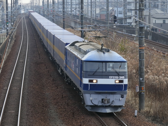 鉄道フォト・写真：JR貨物EF210形電気機関車 EF210-348 尾張一宮駅 鉄道フォト・写真 by Yの人さん - 撮影日 2023/01/07 12:53