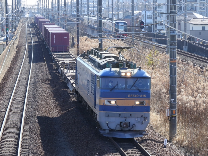 鉄道フォト・写真：JR貨物 EF510形電気機関車 EF510-515 尾張一宮駅 鉄道フォト・写真 by Yの人さん - 撮影日 2023/01/11 12:31